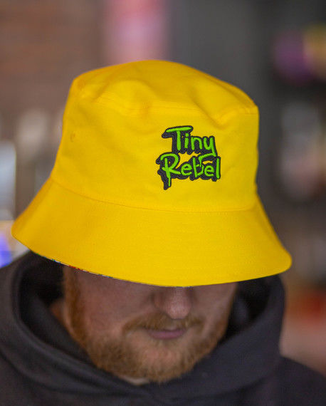 Tiny Rebel Reversible Yellow Bucket Hat